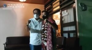 Wali Kota Bitung Sambut Sang Peraih Medali Emas PON XX Papua Michael Juan Abas