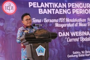 Bupati Bantaeng Saksikan Pelantikan Pengurus IDI Cabang Bantaeng 2021-2024