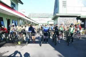 Menjaga Kebugaran, Prajurit Kodim 0822 Bondowoso Gowes Bareng