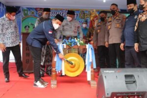 Kapolresta Hadiri Launching Aplikasi Biru Dongker 4968 Di SMA Negeri 8 Kota Pekanbaru