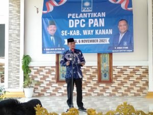 Wabup Way Kanan Hadiri Acara Pelantikan DPC PAN di Kecamatan Gunung Labuhan