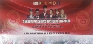 Menyambut HUT Bayangkara ke-75 Polres Kepsul, Polsek Talbar Laksanakan Vaksinasi Massal