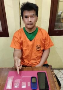 Coba Melarikan Diri, Pengedar Shabu Ini Berhasil Diamankan Unit Reskrim Polsek Kampar Kiri Hilir