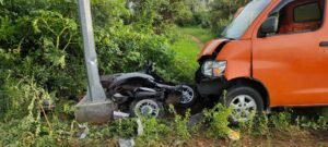 Kecelakaan Scoopy dan Mobil Box di Batuan Adu Banteng, Balita dan Seorang Gadis Meregang Nyawa