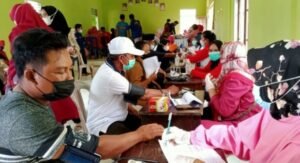 Giat Vaksinasi, Kampung Mekar Asri bersama Dinas Kesehatan UPT Puskesmas Baradatu