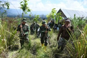 Peduli Lahan Kritis, Kodim 0822 Bondowoso Gelar Rehabilitas Hutan dan Lahan