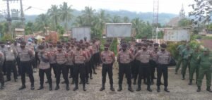 Apel Pemberangkatan Pengamanan Pilkades Kecamatan Tigalingga