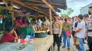 Monitor Kegiatan Penertiban Pasar Winenet Kapolres Bitung Sampaikan Hal Ini