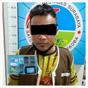 Pengedar Narkoba Jaringan LP Gresik Diringkus Sat Reskoba Polrestabes Surabaya