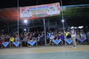 Wakil Bupati Hadiri Penututupan Turnamen Bola Voly Cup Kampung Gisting Jaya