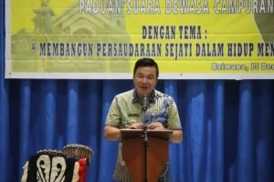 Bupati Kaimana Haridiri Acara Misa Penutupan Rangkaian Lomba yang Diselengarakan oleh LP3KD Kaimana
