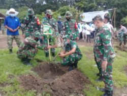 Kodim 0822 bersama Relawan Gelar Penghijauan di Bukit Lampatta Bondowoso