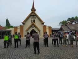 Kodim 0822 Bondowoso Dukung Pengamanan Misa Natal di Gereja