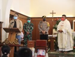 Dandim 0822 bersama Kapolres Bondowoso Pantau Pelaksanaan Ibadah Natal
