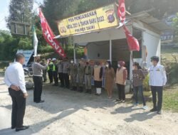 Sat lantas Polres Dairi Laksanakan Pengetatan Protokol Kesehatan Dalam Rangka Ops Lilin Toba 2021