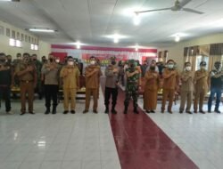 Kapolres Dairi dan Dandim 0206 Hadiri Apel Tiga Pilar Plus Melalui Zoom Meeting dari Polda Sumut