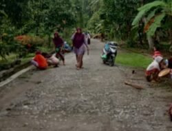 Pemerintah Pekon Tanjung Agung bersama Warga Galakan Kerja Bakti