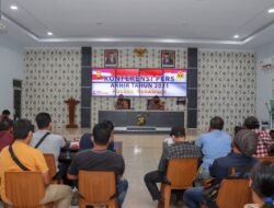 Kapolres Merangin Adakan Konferensi Pers Akhir Tahun 2021