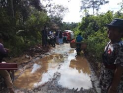 Parah…!! Jalan Rusak, Masyarakat Kec. Pamenang Sebut Pemkab Merangin Pembohong