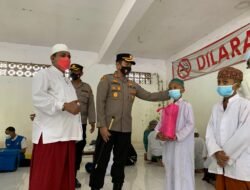 Zoom Meeting bersama Kapolri, Kapolres Probolinggo Gelar Vaksinasi Merdeka Anak Serentak