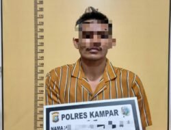 Resnarkoba Polres Kampar Tangkap Pelaku Pengedar Daun Ganja Kering di Desa Kuok