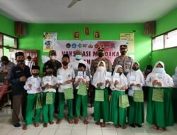 Gandeng Pondok Pesantren, Polres Probolinggo Gelar Vaksinasi Anak Santri