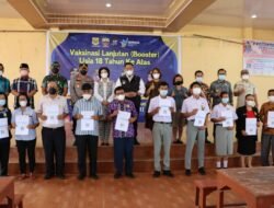 Kapolres Dairi bersama Forkopimda Tinjau Vaksinasi Booster 18 Tahun Keatas