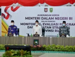 Wakil Bupati Pelalawan Menghadiri Monitoring, Evaluasi Program fan Kegiatan Strategis di Provinsi Riau