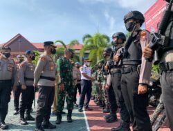 Digelar Serentak, Forkopimda Kabupaten Probolinggo Pimpin Apel Gelar Pasukan Pamor Keris