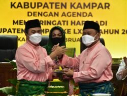 Puncak Hut Kampar Ke-72, Gubernur Riau dan Saleh Djasit Apresiasi Kemajuan Kampar