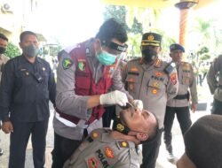 Polresta Banyuwangi Gencarkan Pamor Keris dan Swab Antigen serta Wajibkan Scan Barcode Peduli Lindungi