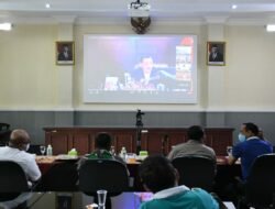 Dandim 0822 Dan Forkopimda Bondowoso Vidcon Rakor PPKM Jawa Bali dengan Menko Marves RI