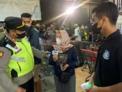 Cegah Peningkatkan Covid-19, Tim Pamor Keris Polresta Banyuwangi Melakukan Pendisiplinan Masyarakat Serentak