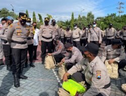 Apel Pergeseran 1.500 Pengamanan Pilkades Serentak di Kabuptaen Probolinggo