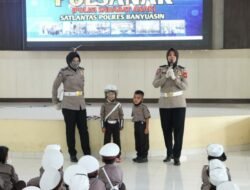 Berlalu Lintas Sejak Dini, Sat Lantas Polres Banyuasin Gelar Polisi Anak