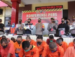 Awal Tahun 2022, Polres Probolinggo Telah Ringkus Puluhan Pelaku Kejahatan