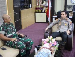 Jalin Silahturahmi Dandim 0312/Padang Kunjungi Kapolresta Padang
