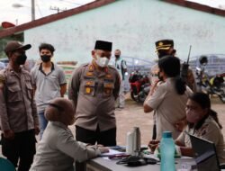 Memperingati Isra’ Mi’raj Nabi Muhammad SAW, TNI-Polri Dairi Gebyar Vaksinasi di Masjid Jami’ Desa Bintang Mersada