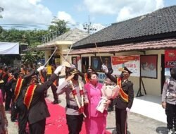 Pisah Sambut AKBP Binsar Manurung ke AKBP Teddy Rachesna sebagai Kapolres Way Kanan