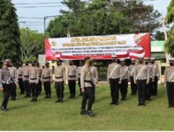 Jelang Hari Raya Idul Fitri, Polres Way Kanan Gelar Apel Operasi Keselamatan Krakatau