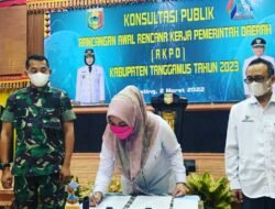 Bupati Tanggamus Buka Kegiatan Konsutasi Publik Rancangan Awal RKPD