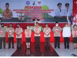Dilantik Vasung, FDW-PYR Resmi Pimpin Gerakan Pramuka Minsel
