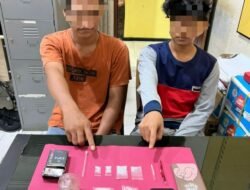 Satresnarkoba Polres Kampar Ringkus Dua Tersangka Pengedar Sabu di Siak Hulu