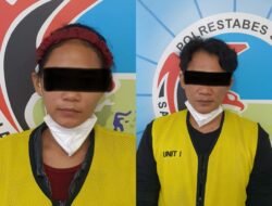 Nekat Jadi Kurir Sabu, Pasangan Suami Istri Asal Sidoarjo Ditangkap Polisi