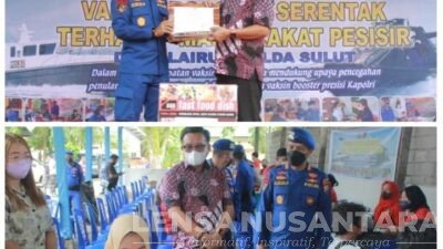 Maurits Mantiri Apresiasi Dir Polairud Serta Jajaran Dalam Giat Faksinasi Masal