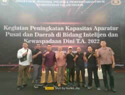 Kesbangpol Pultab, Mengikuti Kegiatan Peningkatan Kapasitas Apratur Pusat dan Daerah di Bidang Intelijen dan Kewaspadaan Dini
