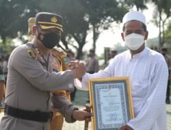 Plaosan Tempati Urutan Tertinggi Pencapaian Vaksinasi, Kapolres Beri Penghargaan