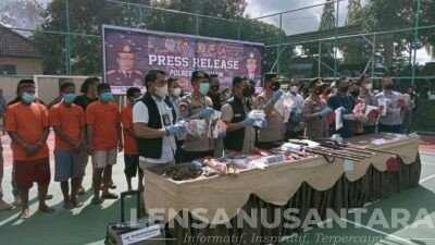 Usai Press Release, Kapolres Banyuasin Coffee Morning bersama Awak Media