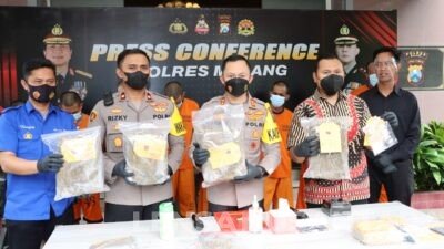 Polres Malang Berhasil Mengamankan Pengedar Shabu dan Ganja Jaringan Malang – Sumatera