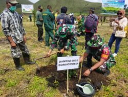 HUT Perhutani ke-61, Kodim 0822 Ikut Andil Pelaksanaan Penghijauan di Kecamatan Ijen